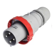 SCAME พาวเวอร์ปลั๊ก ปลั๊กเสียบตัวผู้ 3P+E IP66/IP67 63A รุ่น 218.6336